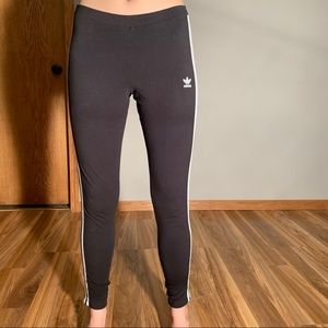 Adidas 3 Stripe Leggings - Size Medium